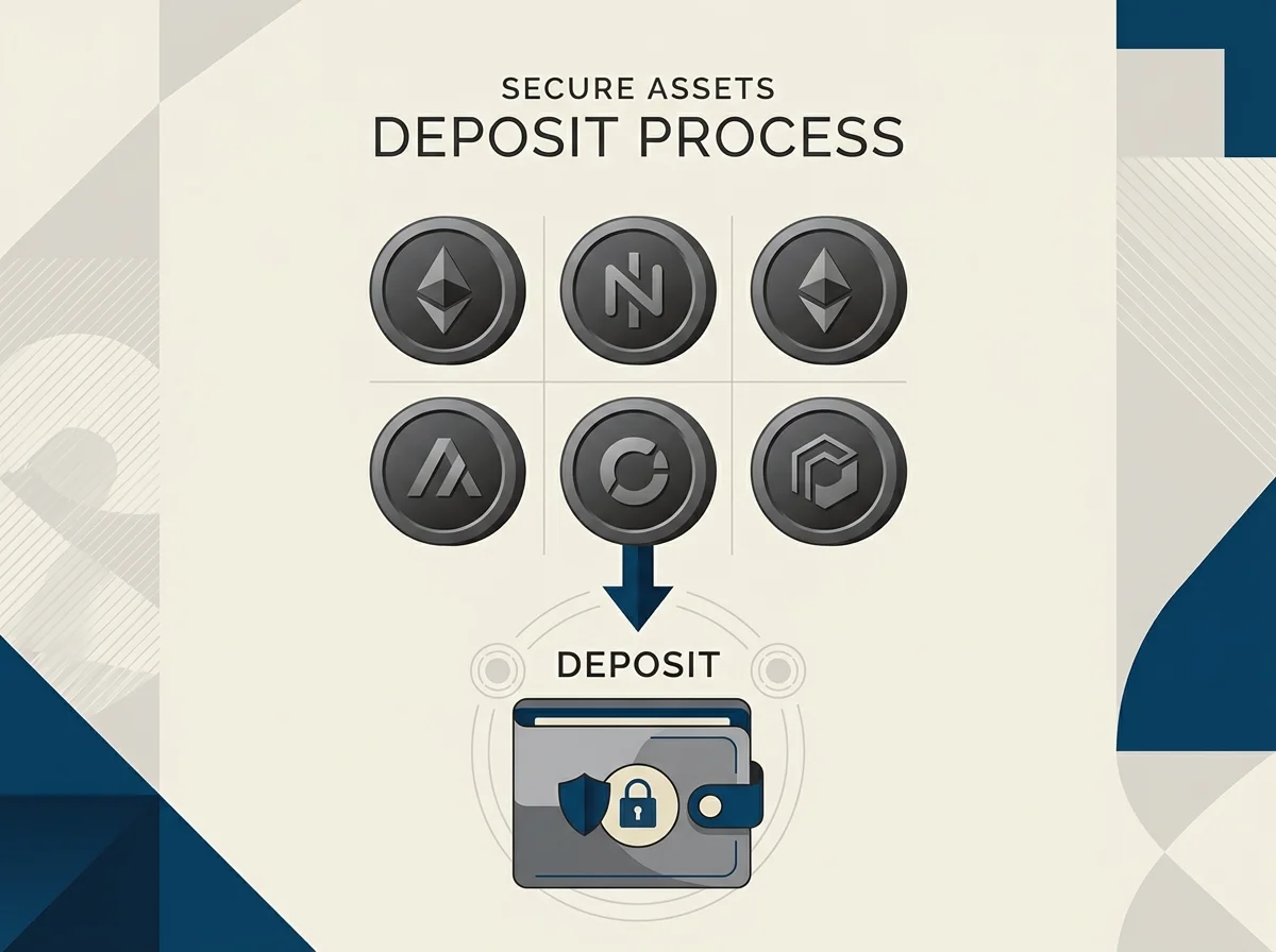 Visual array of cryptocurrency icons commonly accepted by offshore casinos serving UK players.